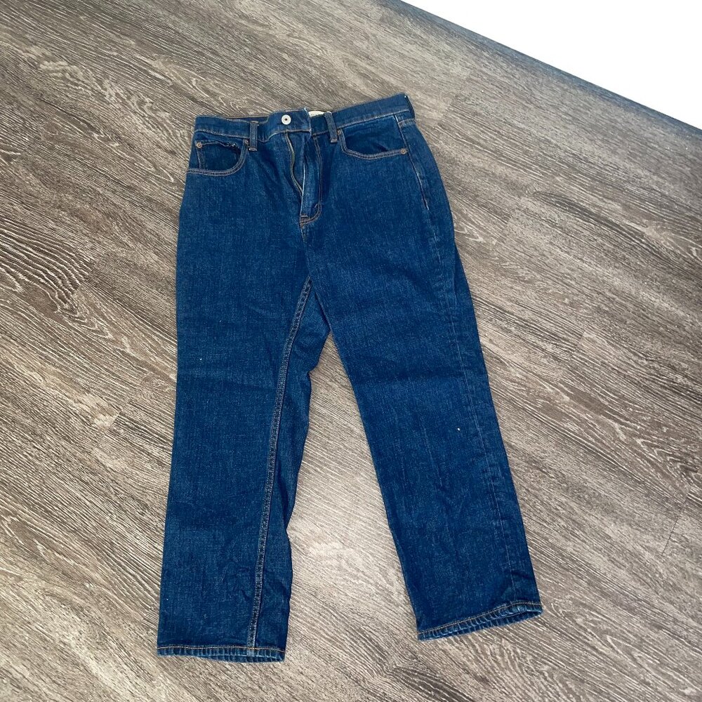 Abercrombie & Fitch Dark Ankle Straight Jeans